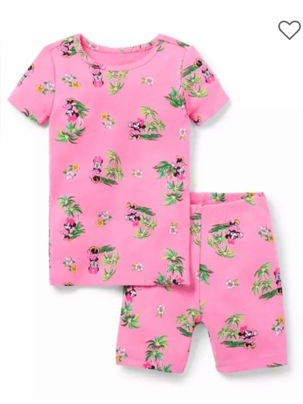 Janie & Jack sunrise pink Disney Minnie Mouse vacation pajamas